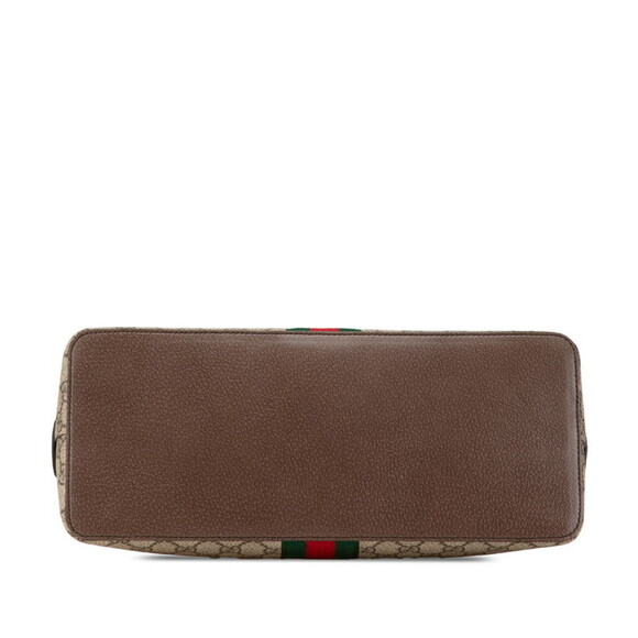 GUCCI Brown Leather Shoulder Bag - Picture 3 of 12